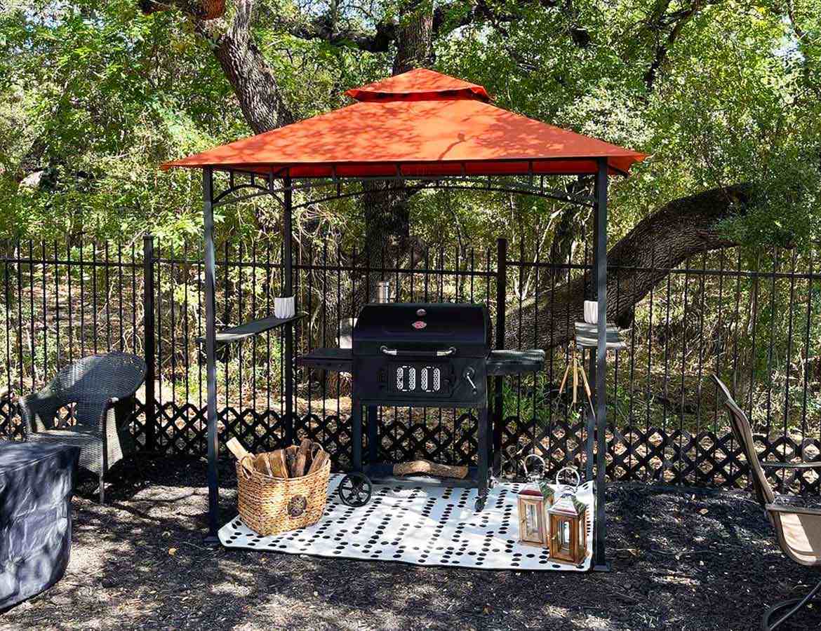 Outdoor Patio 5x8 2-Tier Grill Gazebo