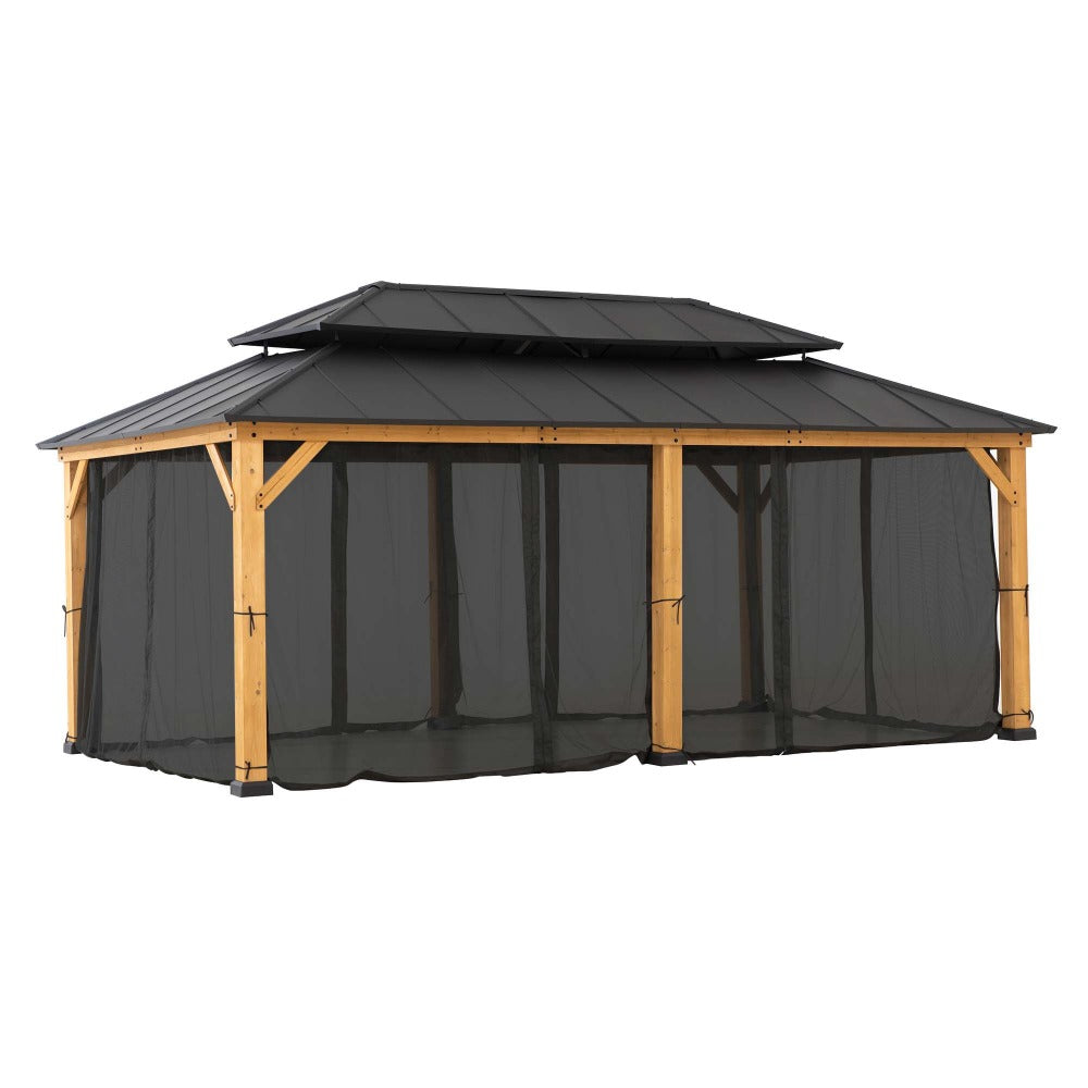 SUNJOY Replacement Mosquito Netting for 12Γ20 ft. Wood-Framed Gazebos.