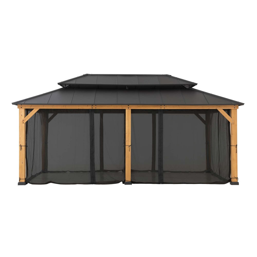 SUNJOY Replacement Mosquito Netting for 12Γ20 ft. Wood-Framed Gazebos.