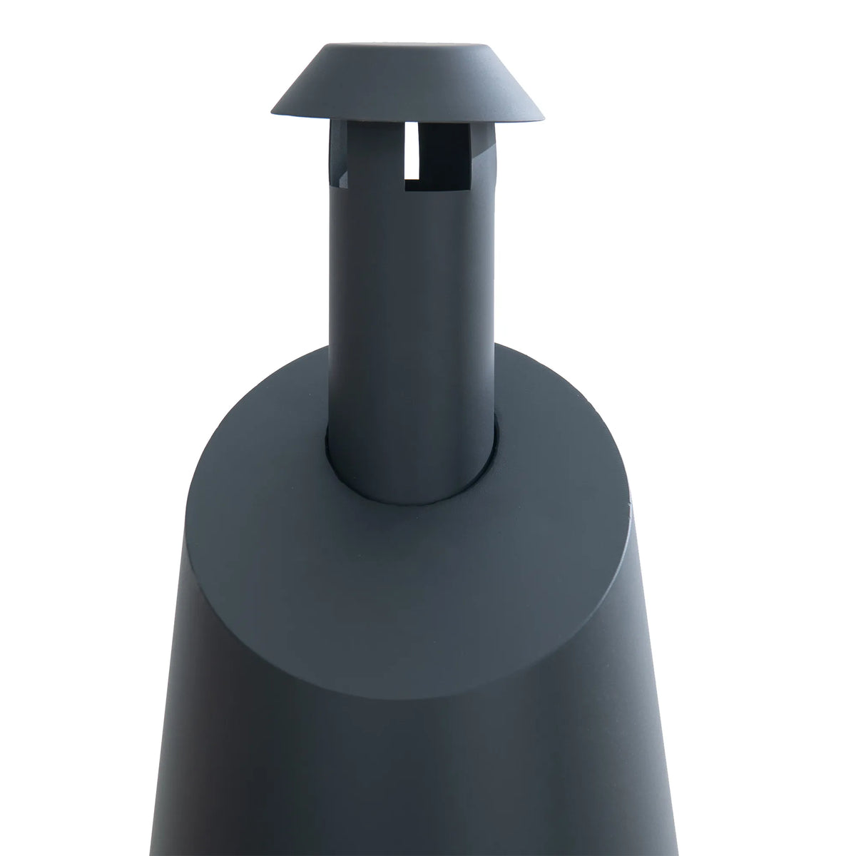 2-in-1 Chiminea Fire Pit & Grill 57" - Black