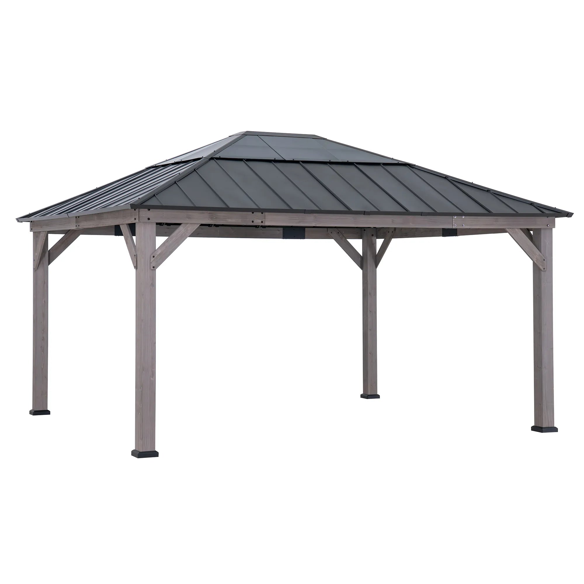 Antrim Skylight Cedar Gazebo - Burly Wood, 13x15
