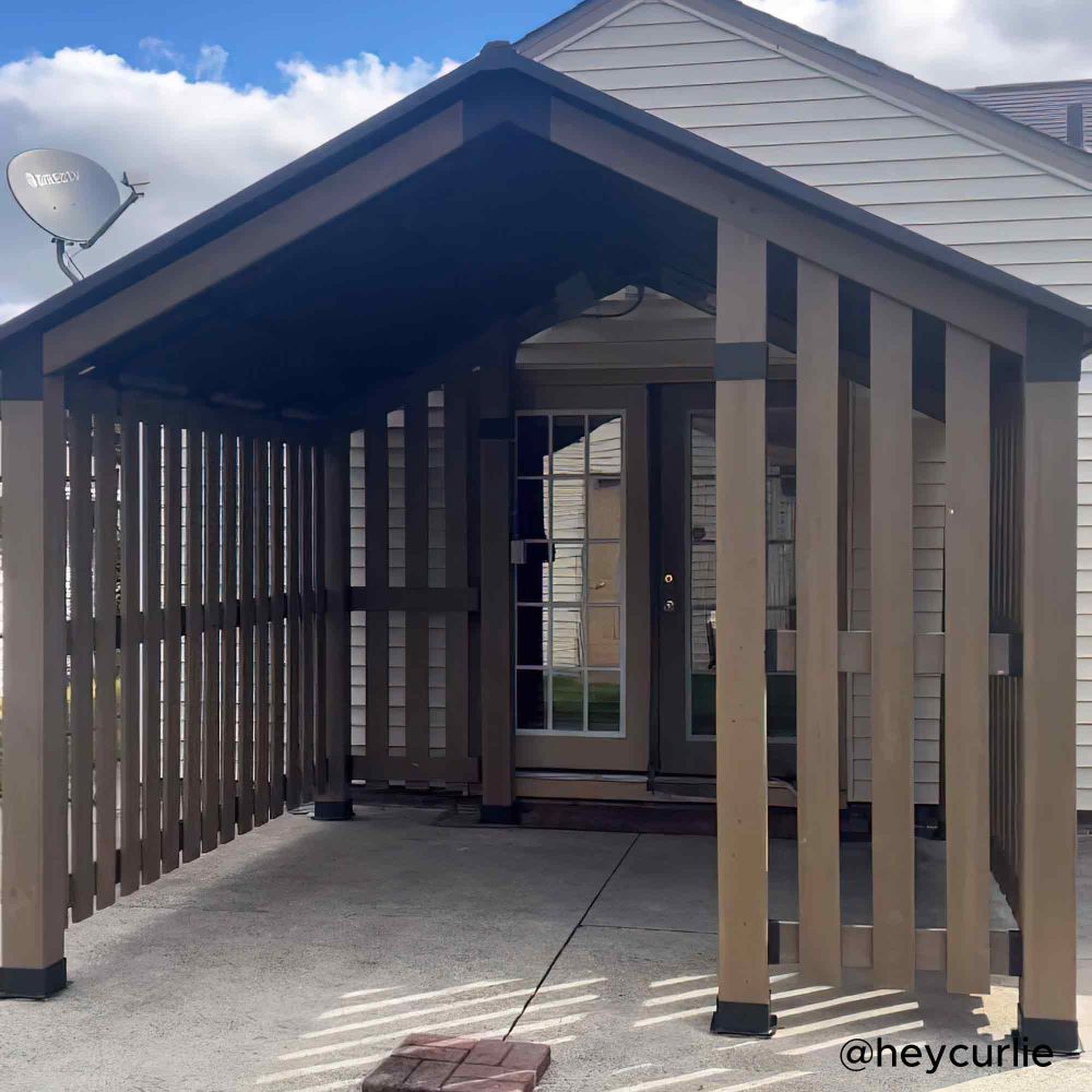 SUNJOY 11x11 Hardtop Hot Tub Gazebo with Privacy Screen and Hooks.