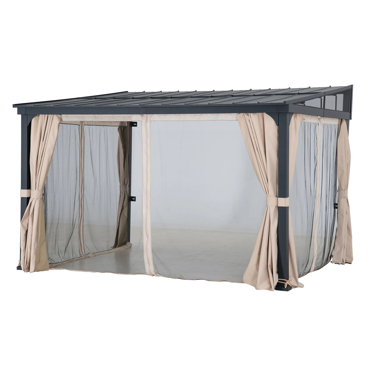 Vista Hardtop Wall-Mounted Gazebo, 10x12