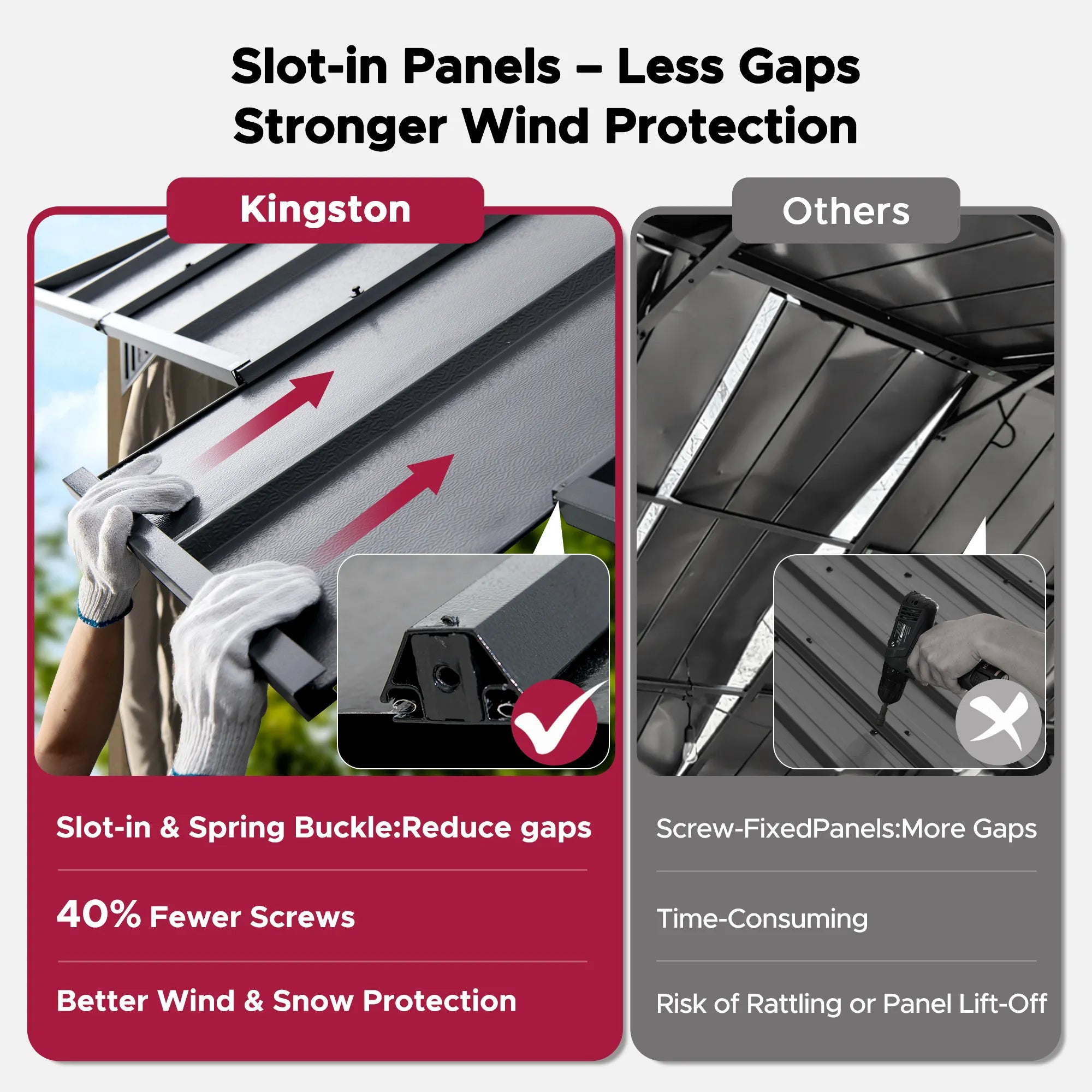 SUNJOY Kingston 12x10 Gazebo with Netting & Curtain | Steel Roof with Extra-Tall & Oversized Vent Top - Ceadr Wood Posts