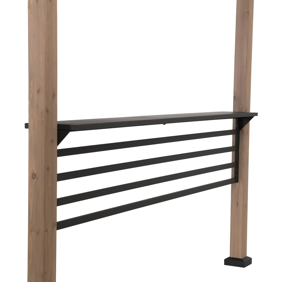 Pro-Grill Timber Fenced Solar Station, 8x12 - Brown