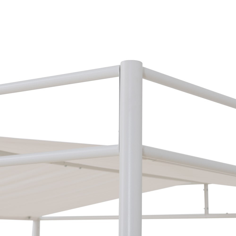 SUNJOY 10x10 DarkefordΒ Metal Pergola with White Sling Fabric Canopy