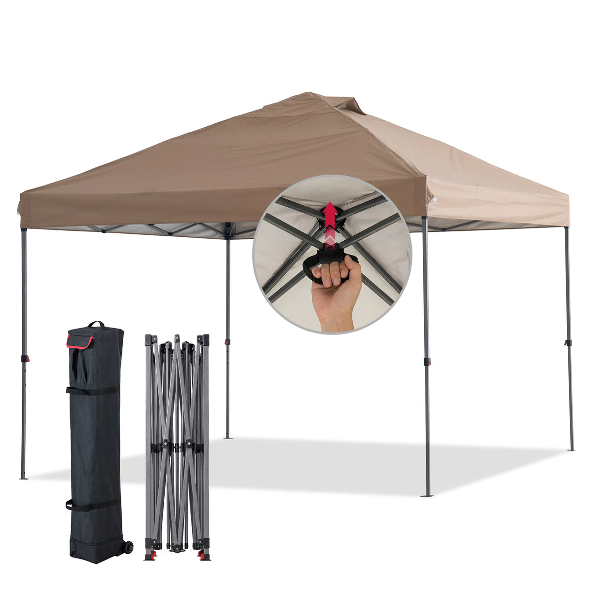 Solis Glow Instant Gazebo, 10Γ10 - Desert Taupe
