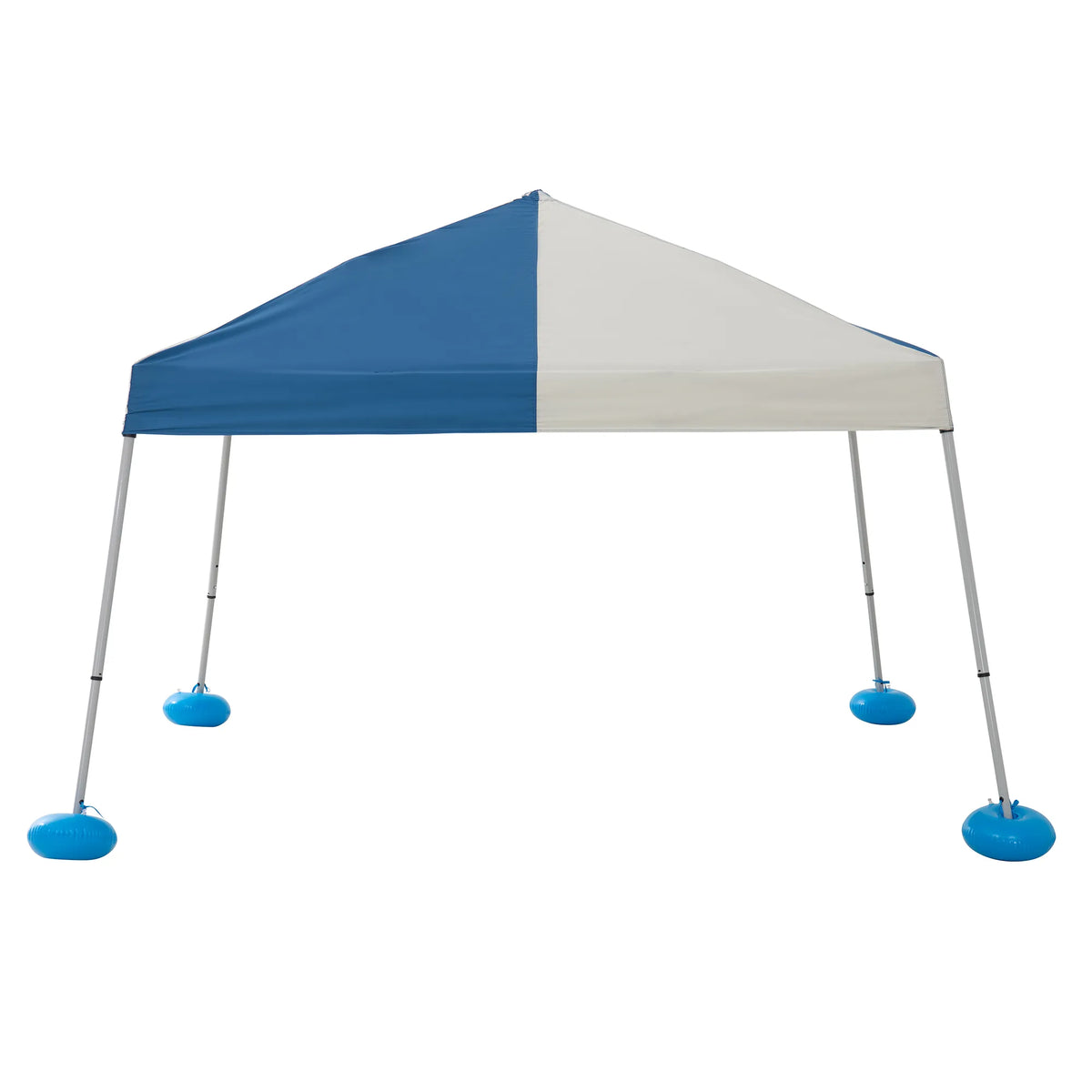SUNJOY 10x10 Floating Pool Gazebo with PVC Floats and Carry Bag - Gray & Navy