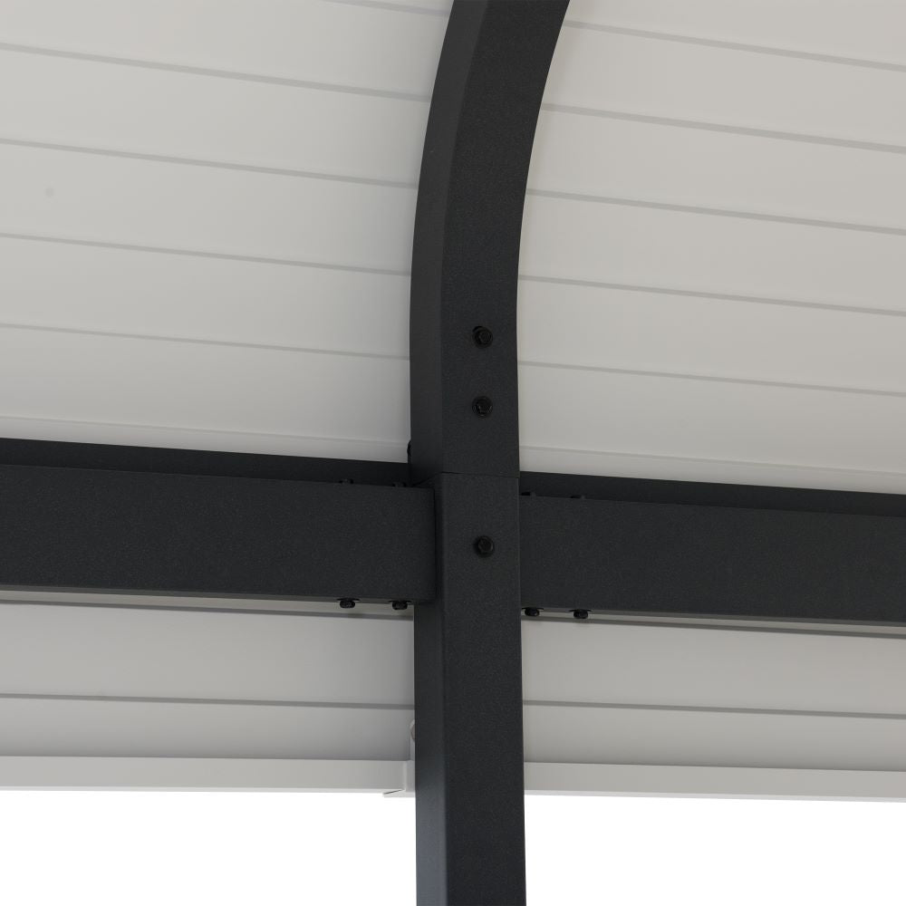 SUNJOY 12x20 Heavy Duty Metal Carport Gazebo with Ceiling Hook