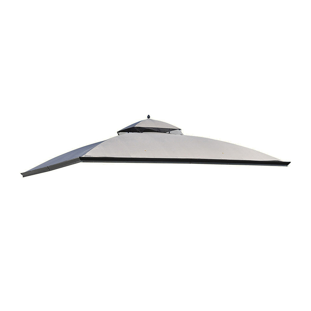 SUNJOY Dark Gray+Black Replacement Canopy For Somerset Gazebo L-GZ212PCO-B Sold At BigLots.