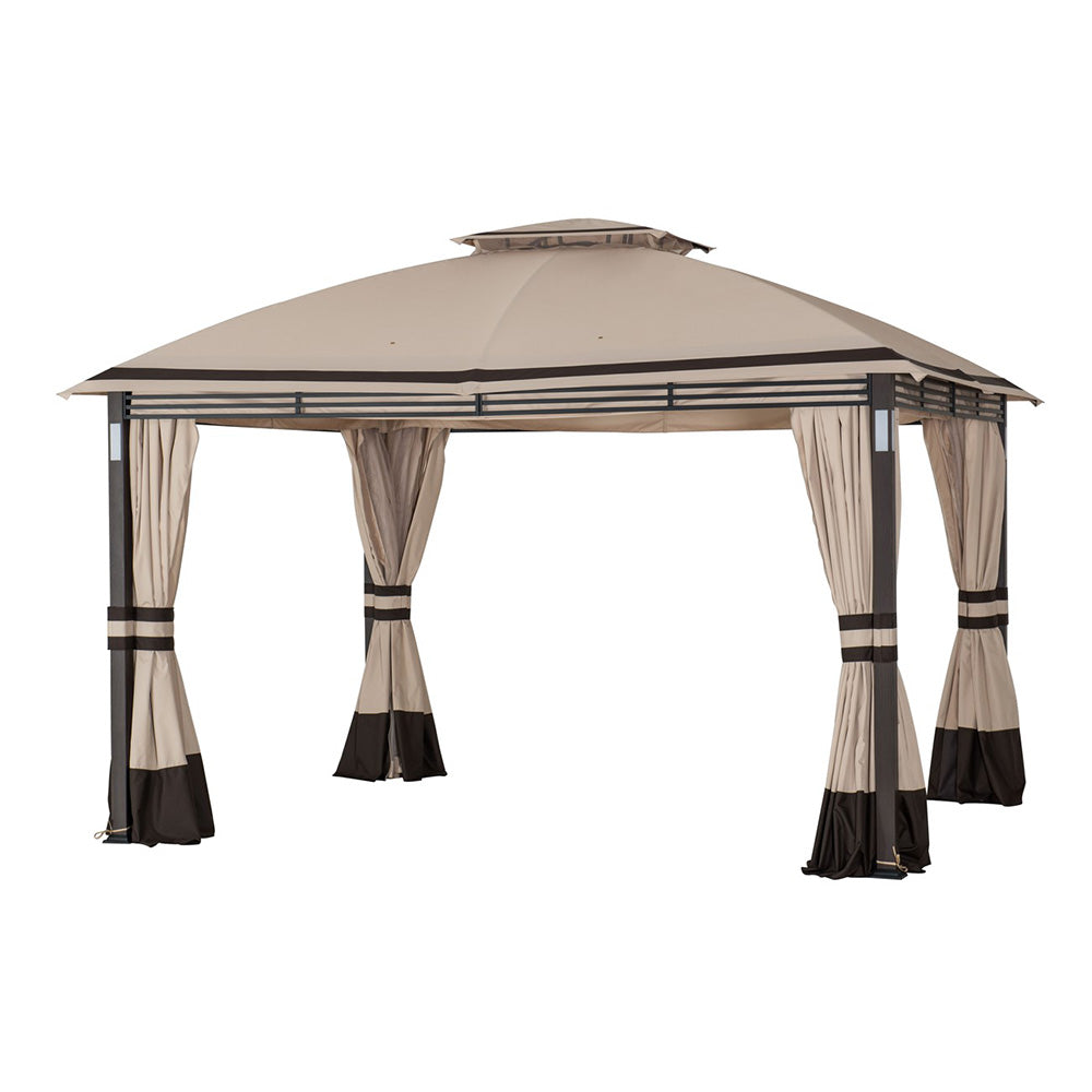 SUNJOY Beige Replacement Mosquito Netting For Crestfield Soft Top Gazebo (11X13 Ft) A101017511 Sold At Big Lots US.