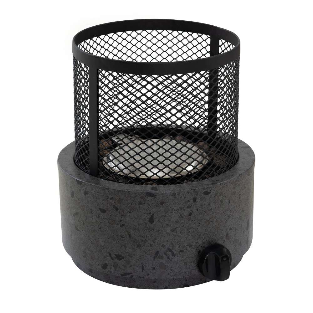 SUNJOY Smokeless Tabletop Fire Pit with Stainless Steel Burner and Two Adjustable Flames