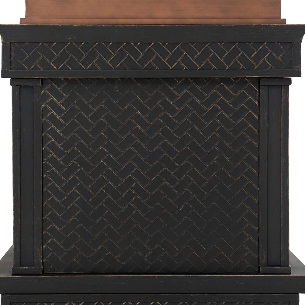 SUNJOY 57 Inch Outdoor Wood Burning Fireplace with PVC Cover