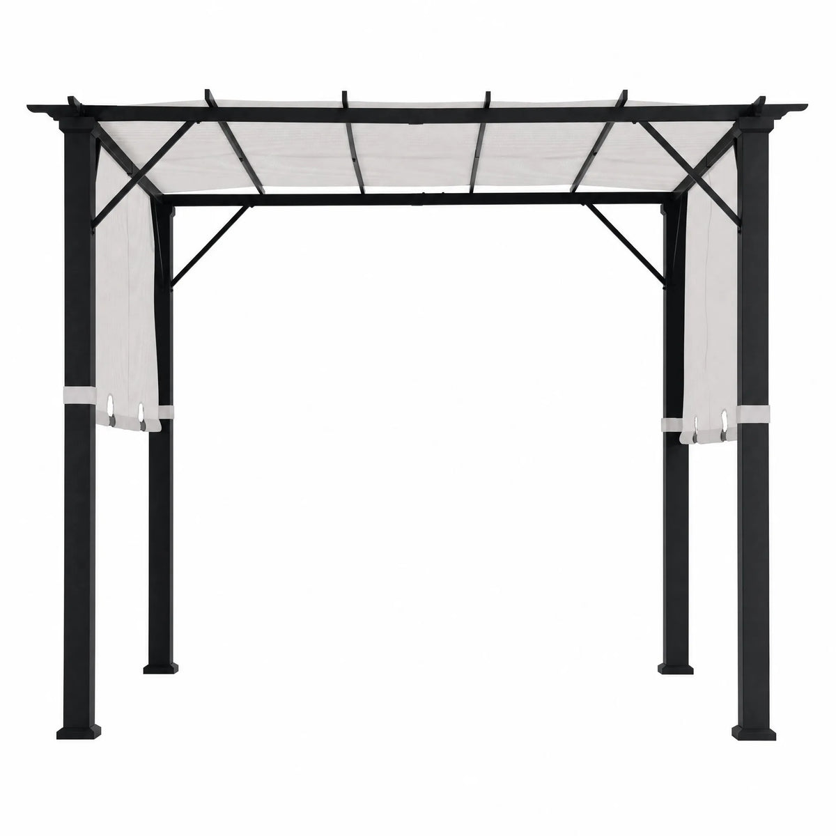 Palladio Adjustable Canopy Metal Pergola 9x9 - White