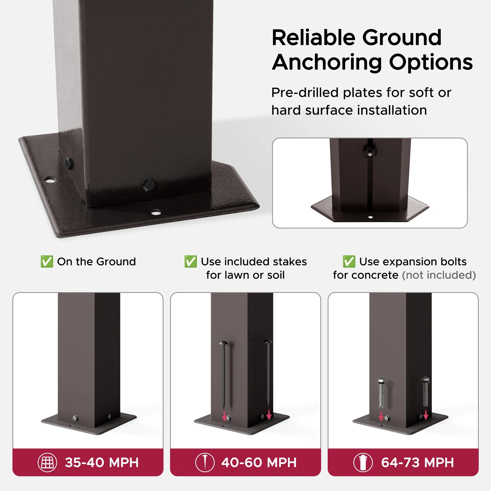 Kingston Horizon PC-Vent Gazebo - Brown, 12x14