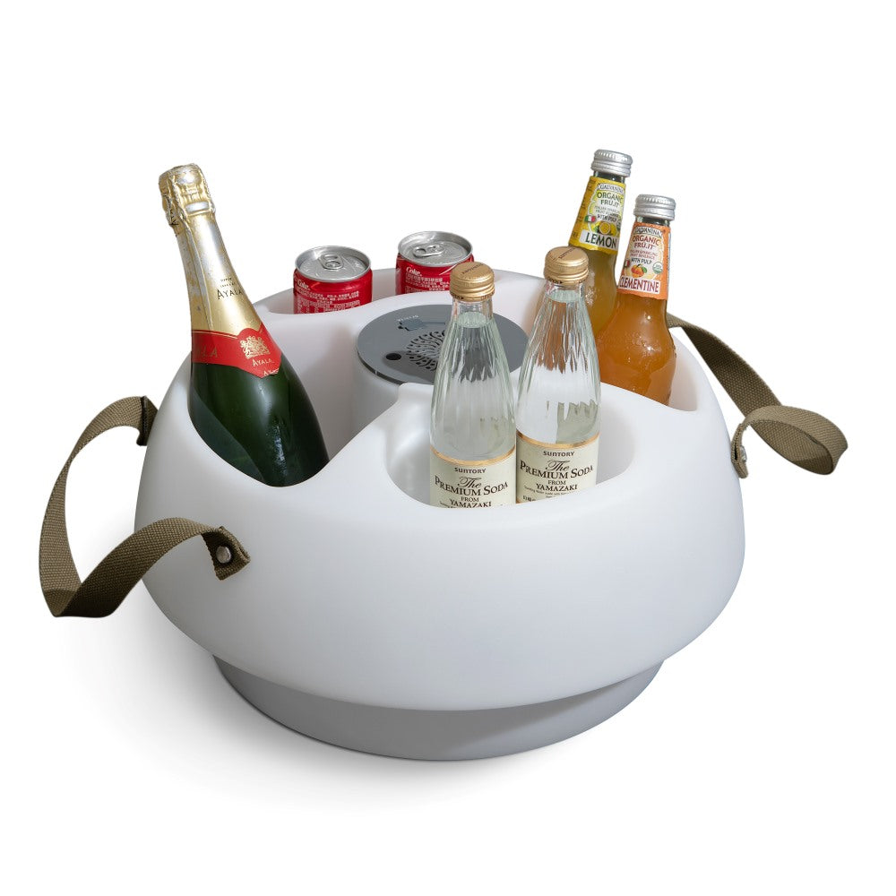 SUNJOY Floating Drink Holder with Ip66 Waterproof Bluetooth 5.0 Speaker.