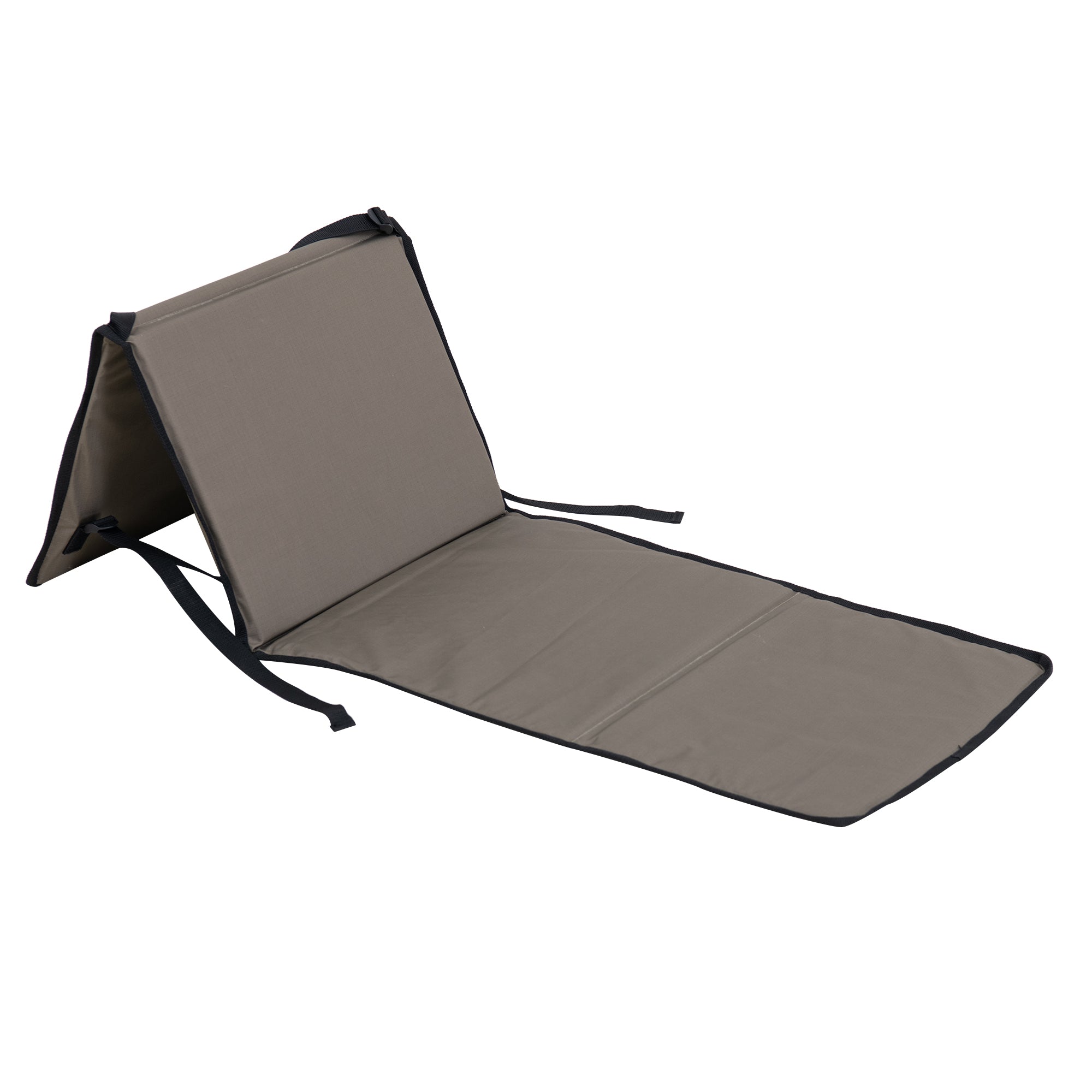 SUNJOY Outdoor Portable Folding Chair with Backrest (Set of 2) - Khaki