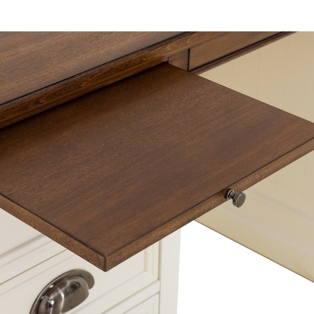 SUNJOY 58ββ Richland Double Pedestal Desk with Four Drawers and Two Cabinets