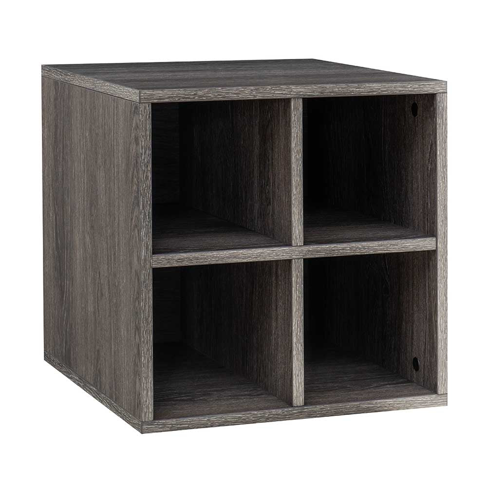 SUNJOY Quub Quarter Cabinet, Space Saving Stackable MDF Wood Cabinet for Living Room, Bedroom and Other Indoor Space.