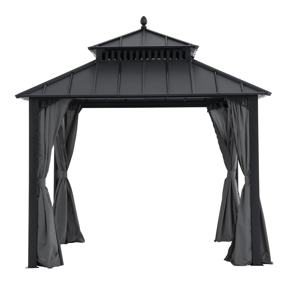 Kingston Aluminum Gazebo - Slate Gray, 10x10
