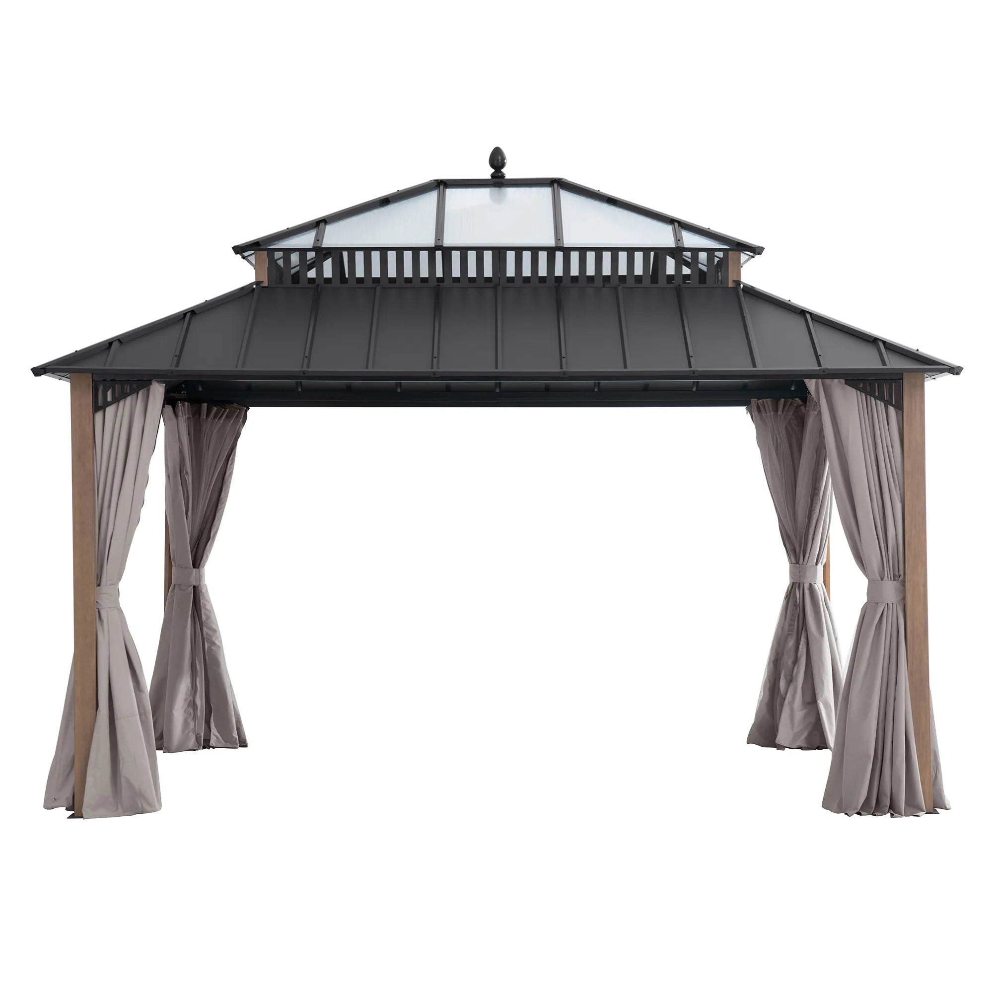 Kingston Horizon PC-Vent Gazebo Natural Woodgrain, 12x14