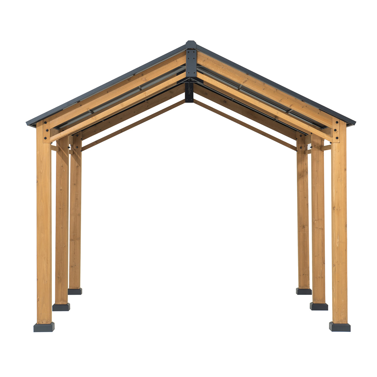 Timberland Compact Wood Carport, 11x13