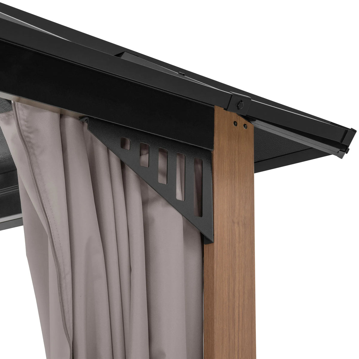 Kingston Horizon PC-Vent Gazebo - Natural Woodgrain, 12x12