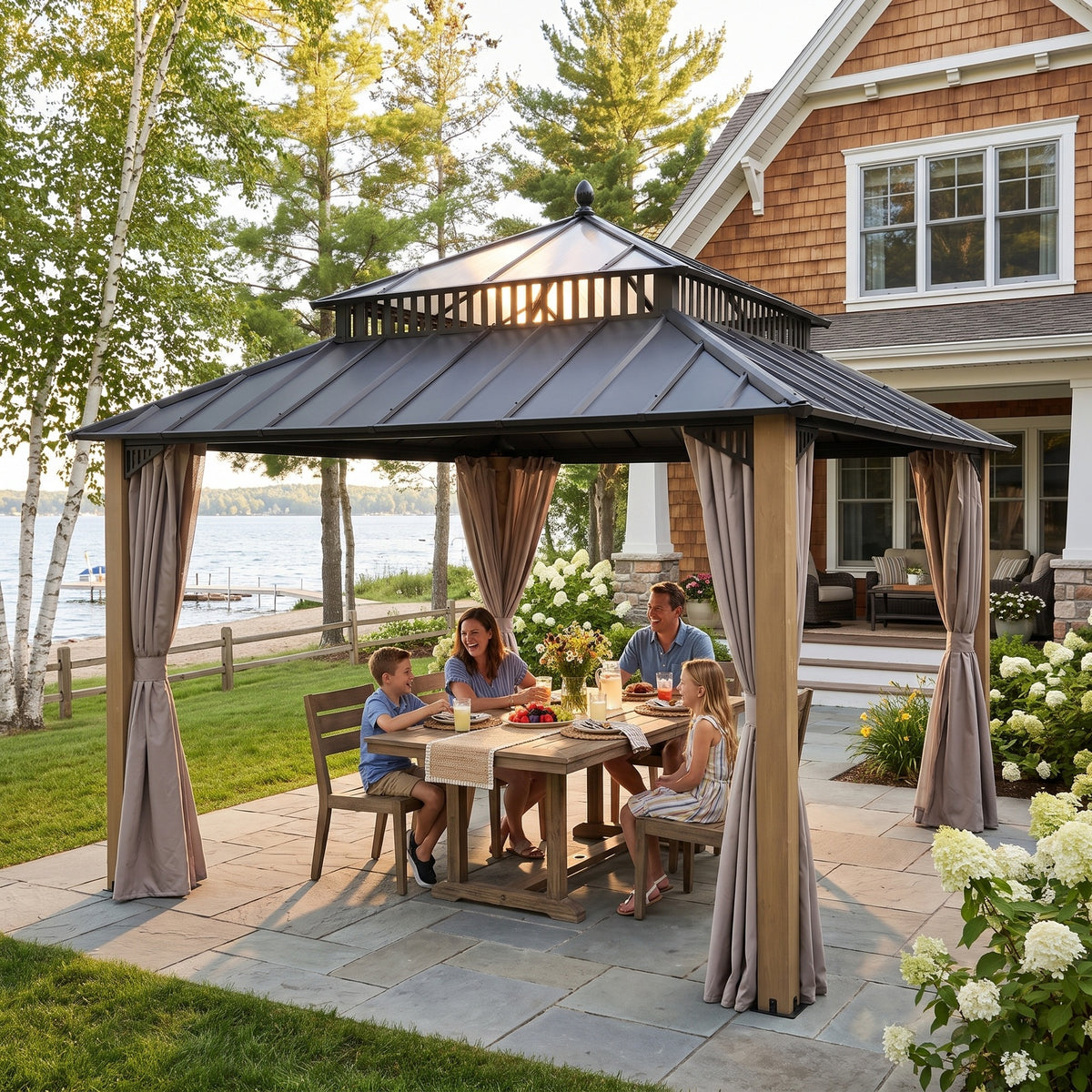 Sunjoy backyard open air sanctuary