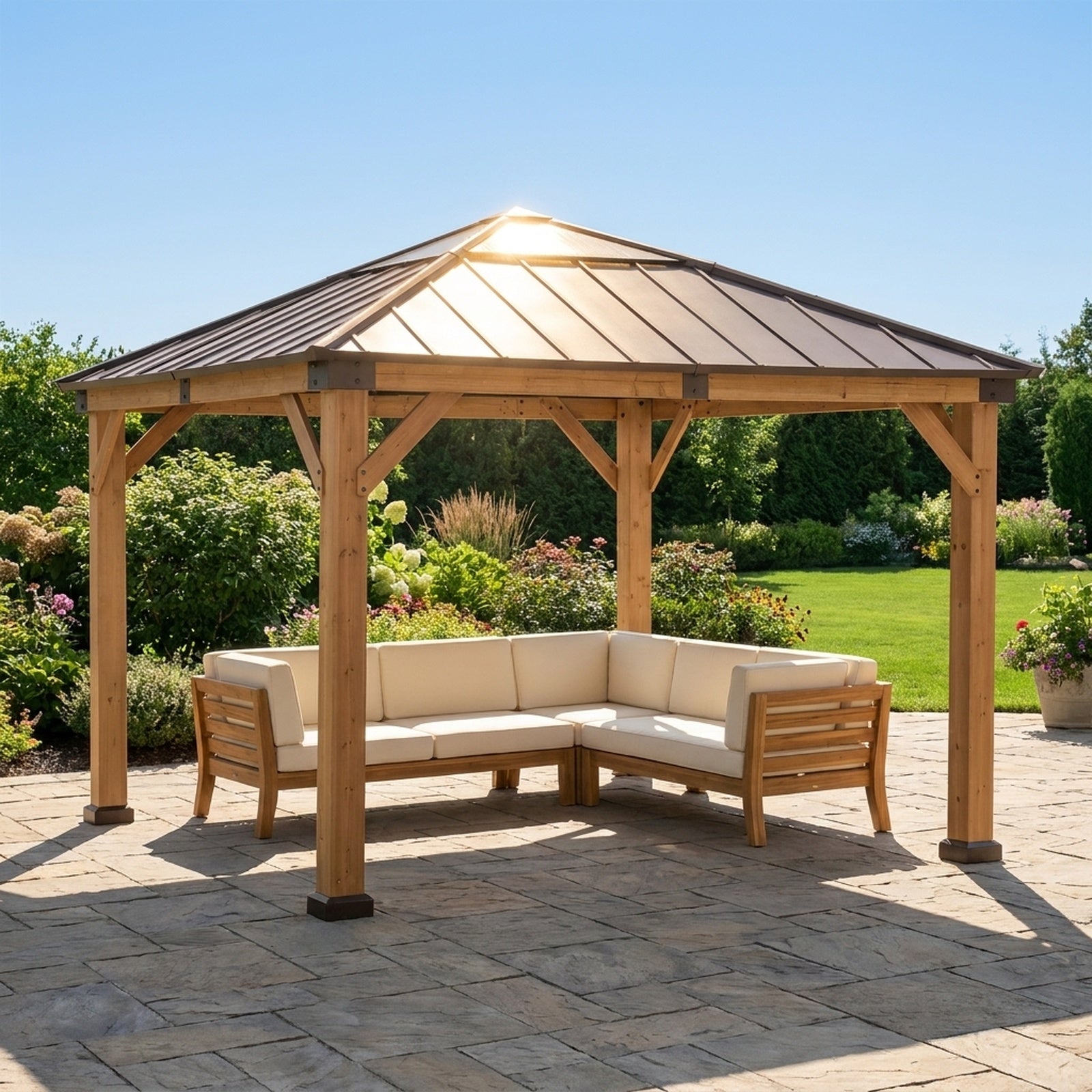 Antrim Skylight Cedar Gazebo Series - 11x11