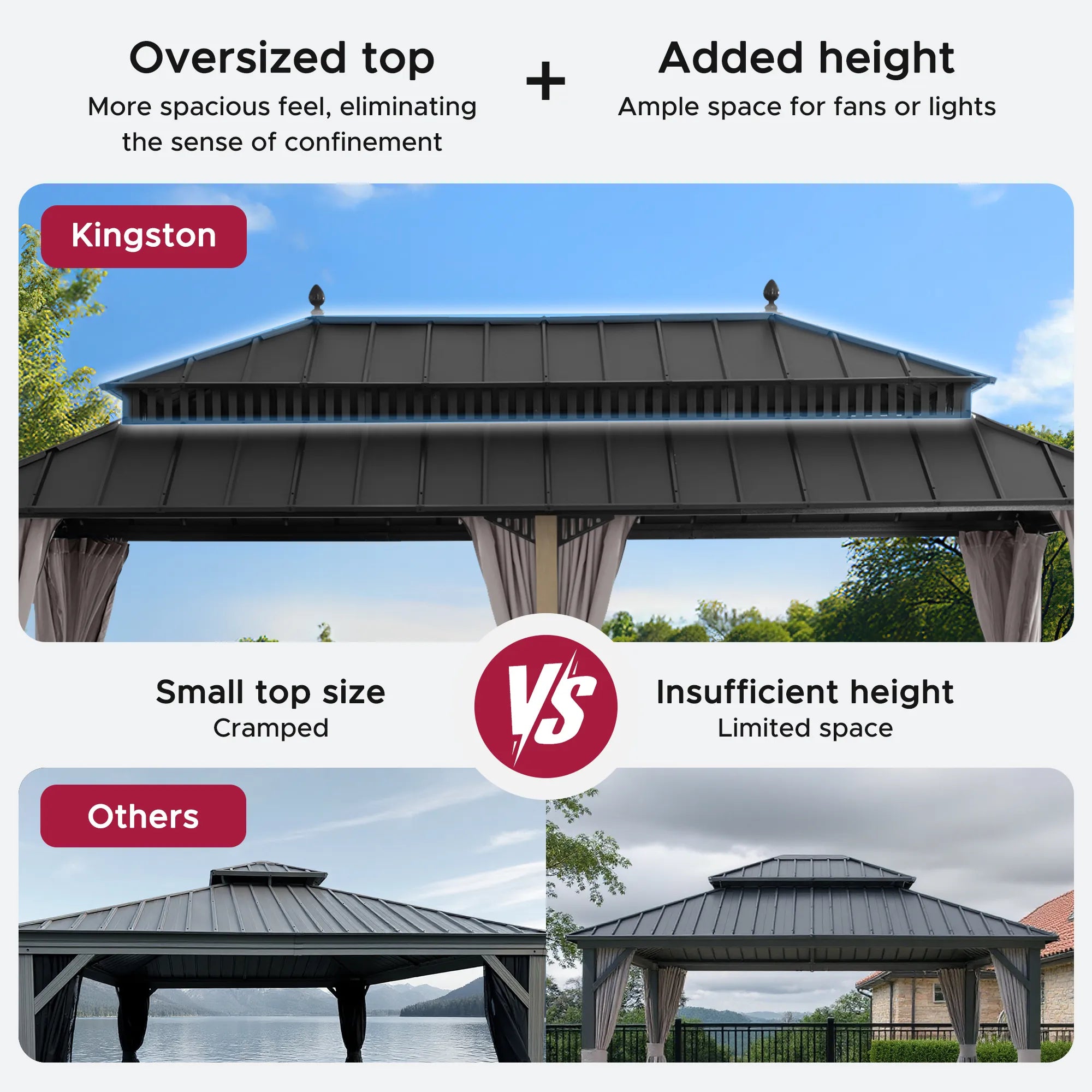 Kingston Elite Cedar Gazebo, 12x20