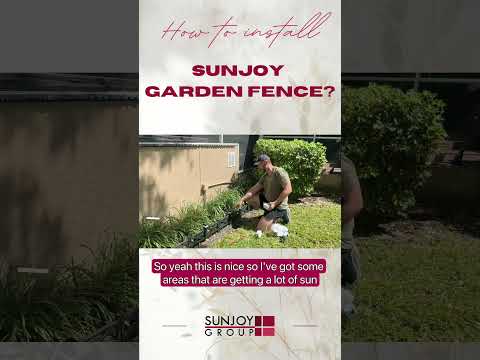 Customer of SUNJOY Garden Fence, Metal Garden Border Fence with Solar Lights (5-pack)