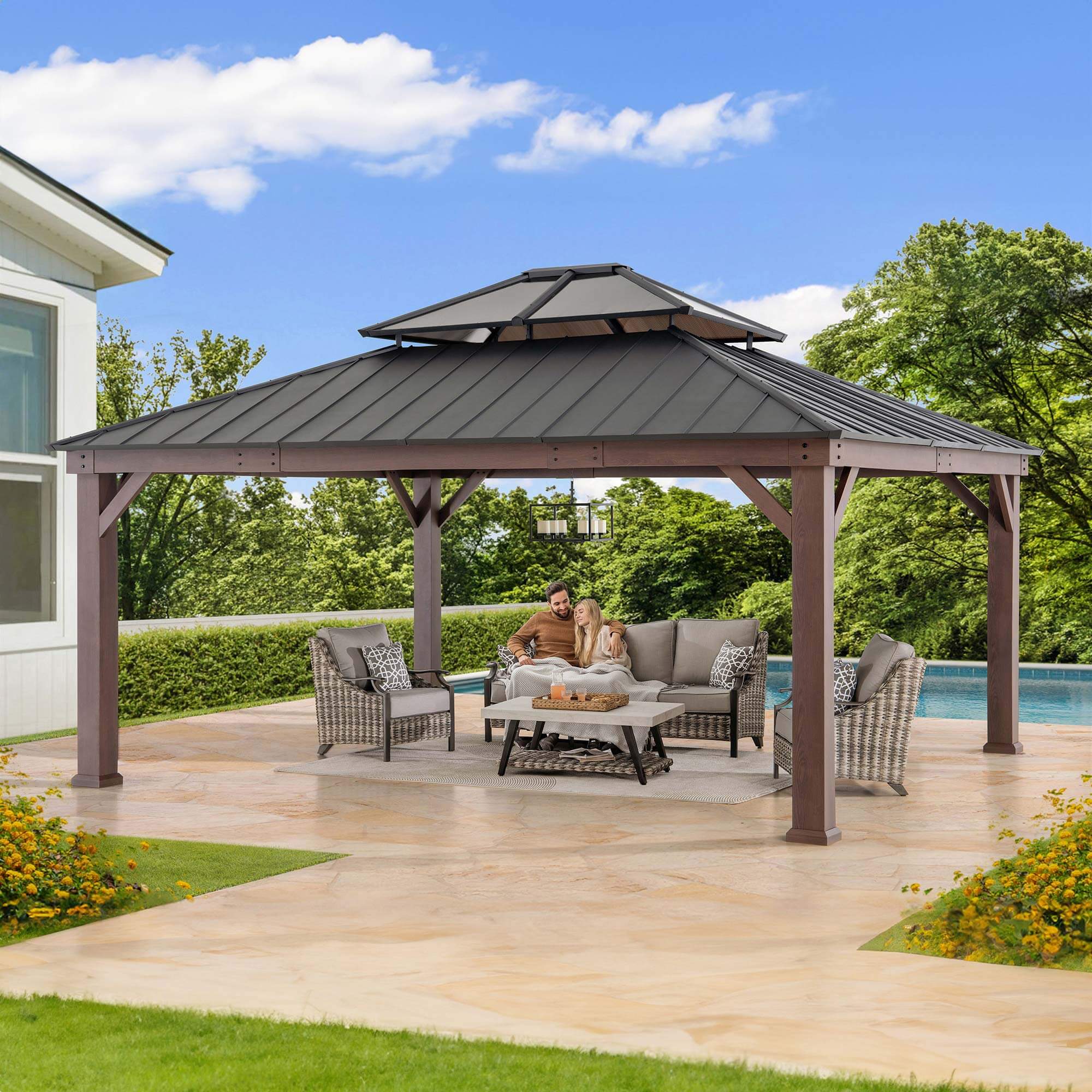 Fenwick Hardtop Gazebo 12x14 / 16x18