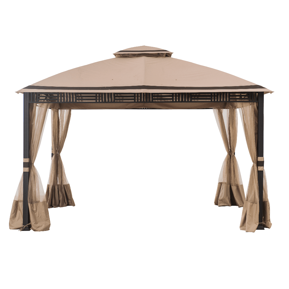 SUNJOY Sesame and Light Brown Replacement Canopy For Westbrook Soft Top Gazebo (10X12 Ft) A101007903 Sold At Big Lots.