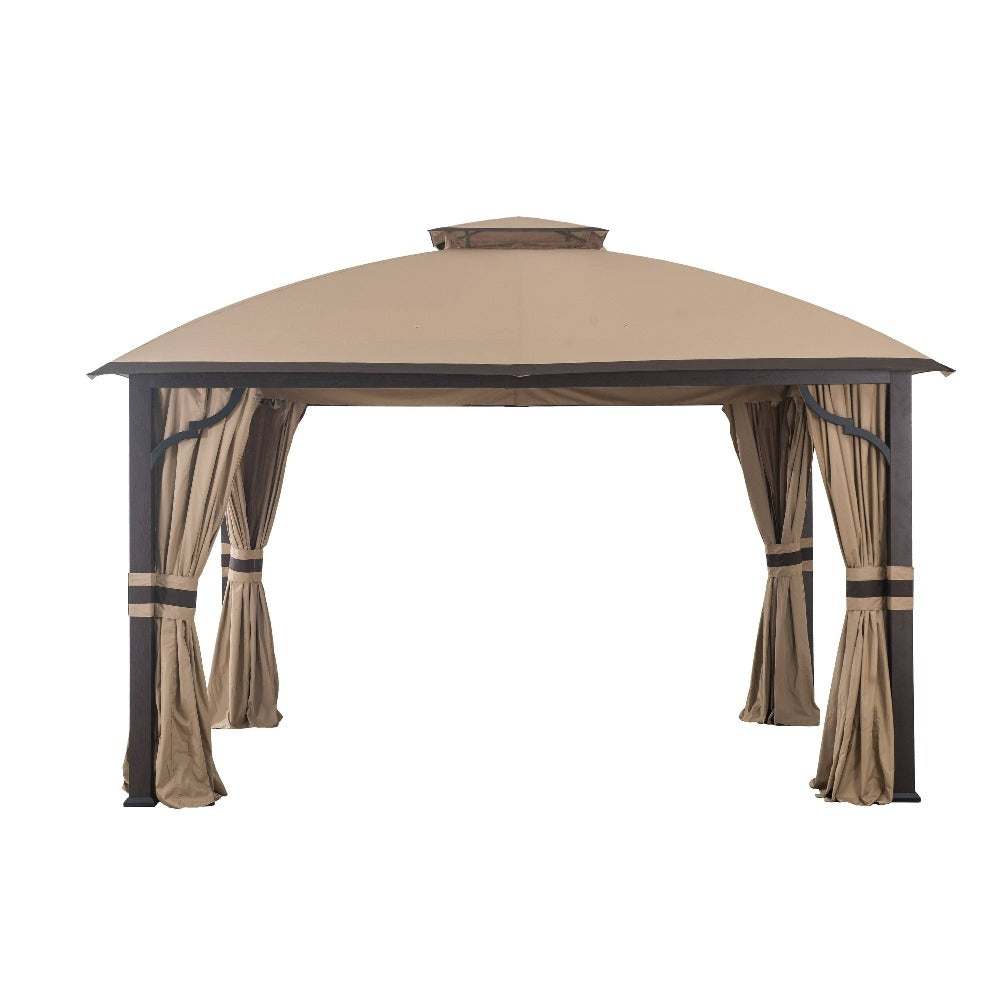 SUNJOY Sesame+Dark Brown Replacement Canopy For Greenvail Fabric Top Gazebo (10X12 Ft) A101010200 Sold At BJβs.
