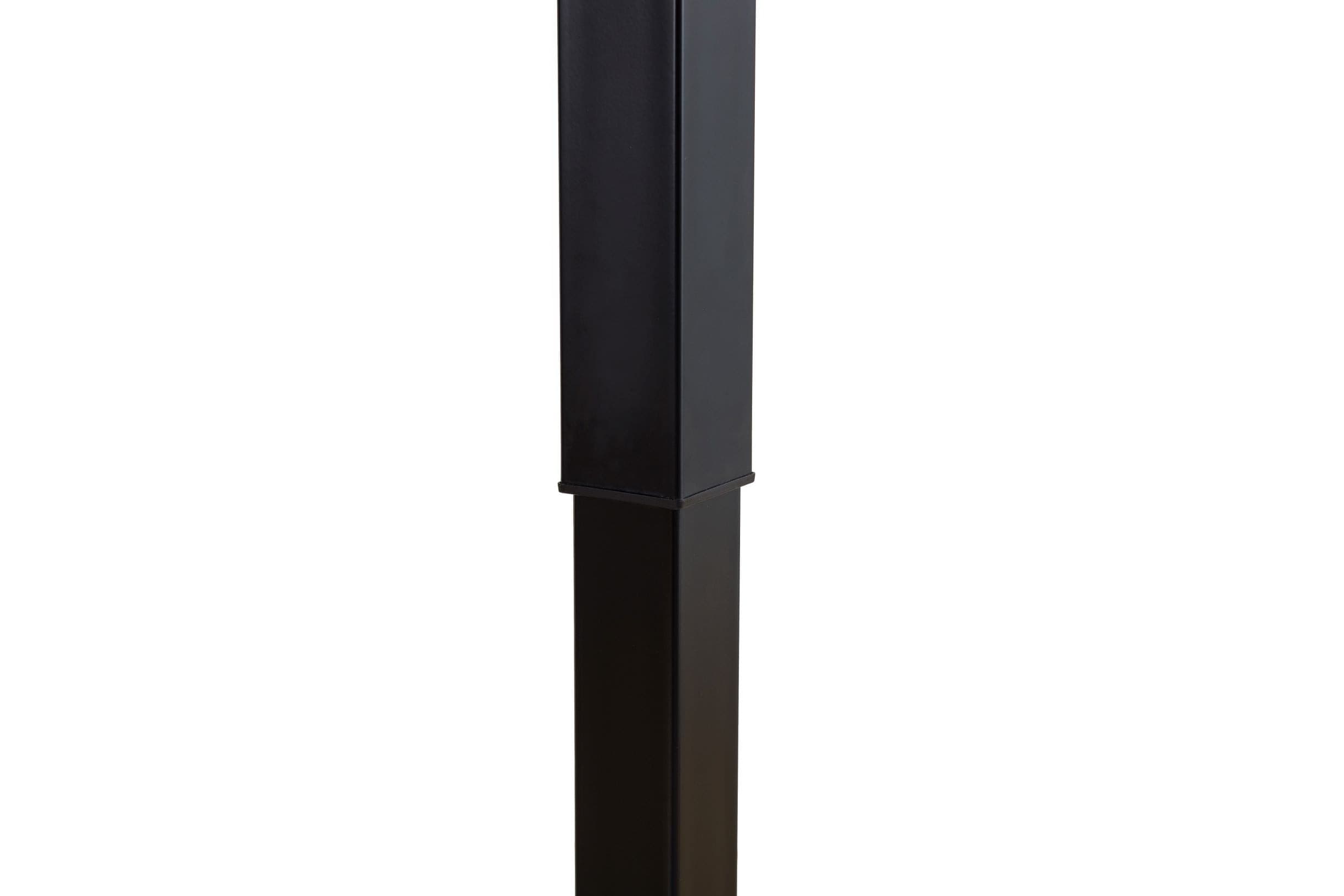 SUNJOY 27" Black Adjustable Office Mobile Desk Cart with Locking Casters.