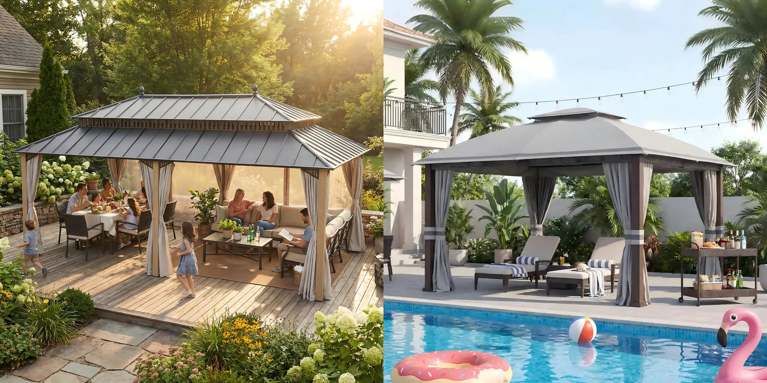 Hardtop vs Soft Top Gazebo: Which One Is Better for Summer?