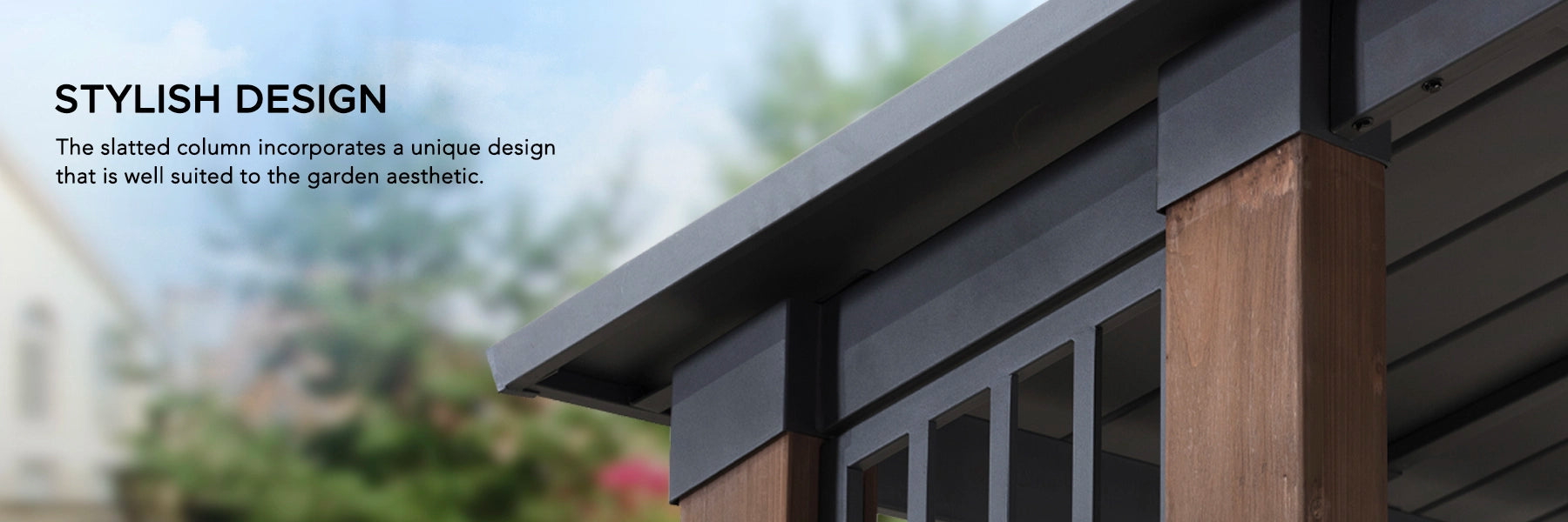 SUNJOY 11x13 Slanted Roof Cedar Gazebo with Ceiling Hook