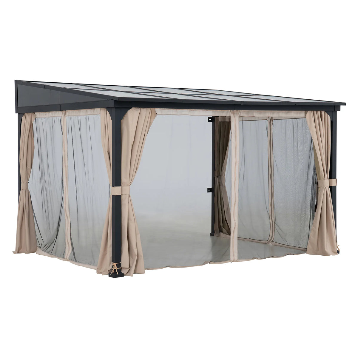 Vista PC-Roof Wall-Mounted Gazebo, 10x12