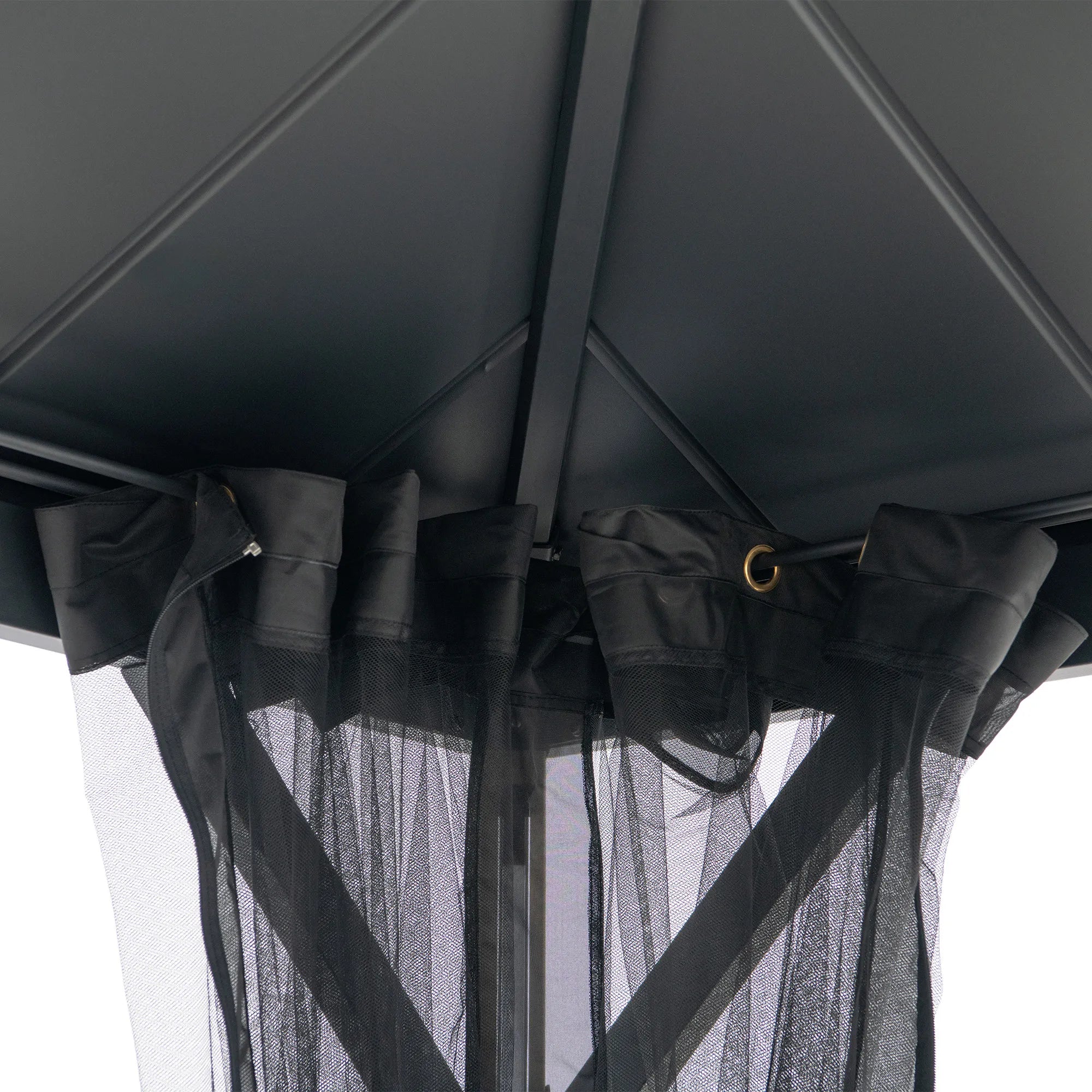 Stanwood Solar Illuminated Wood Gazebo, 13x15
