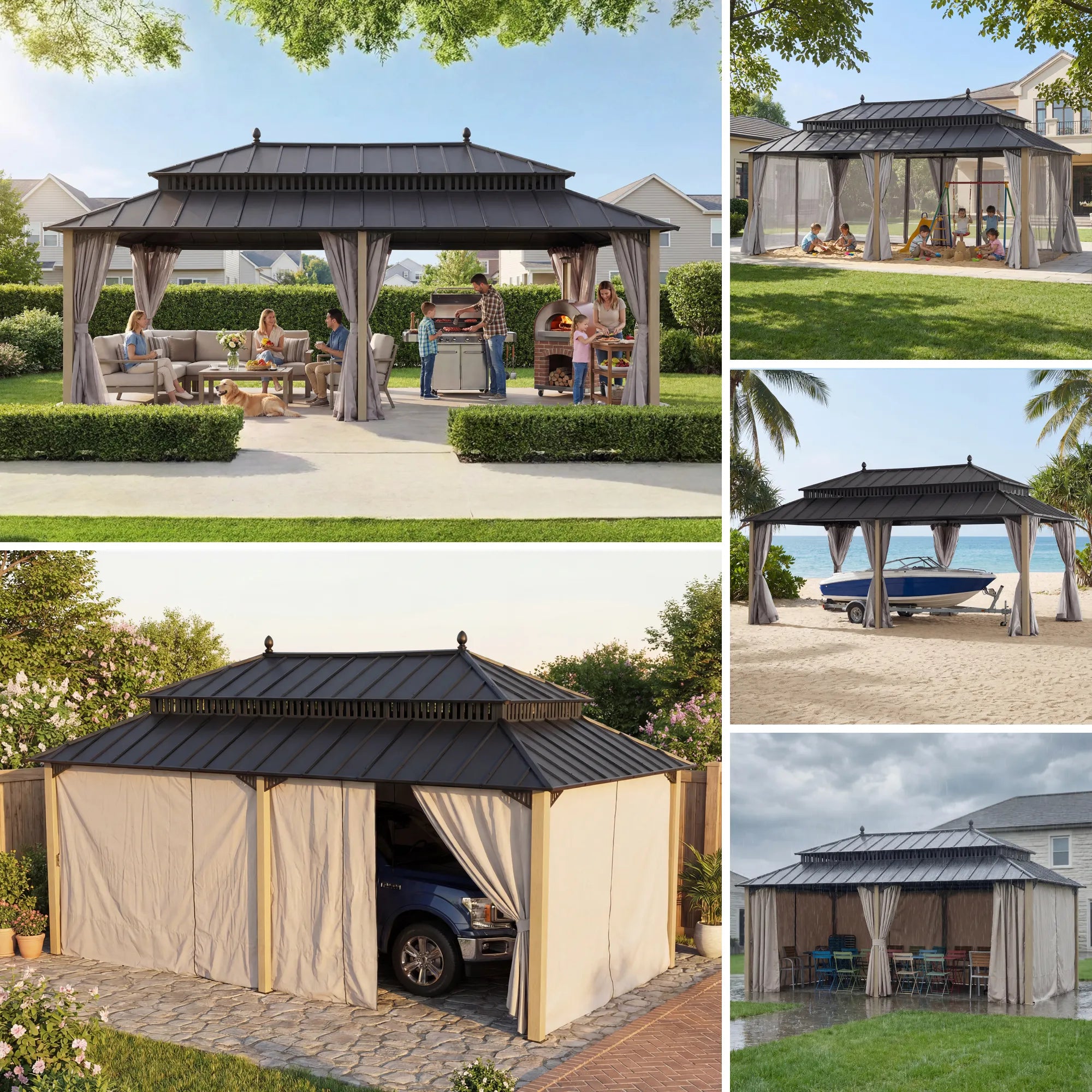 Kingston Elite Cedar Gazebo, 12x20