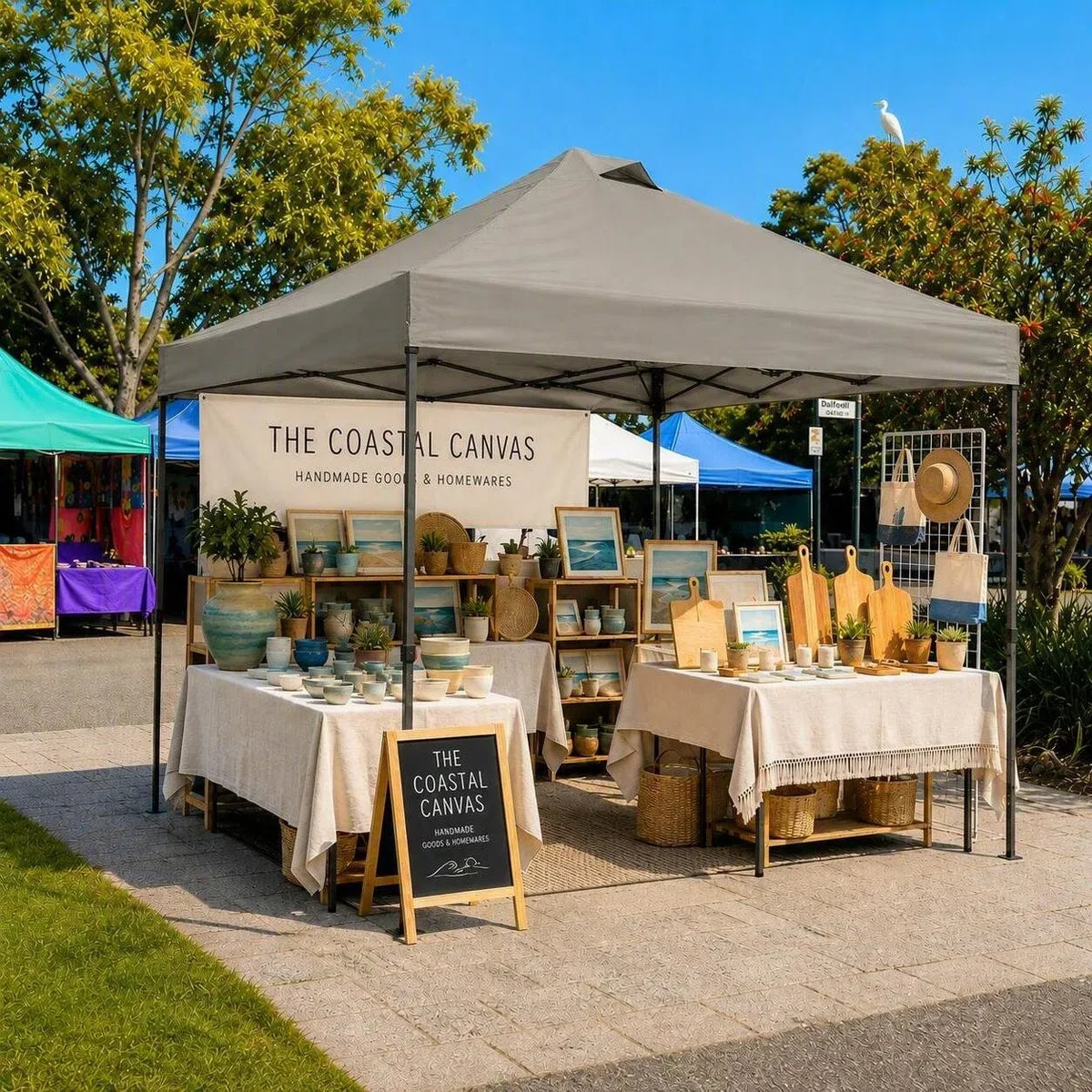 Solis Glow Instant Gazebo, 10×10 - Slate Gray