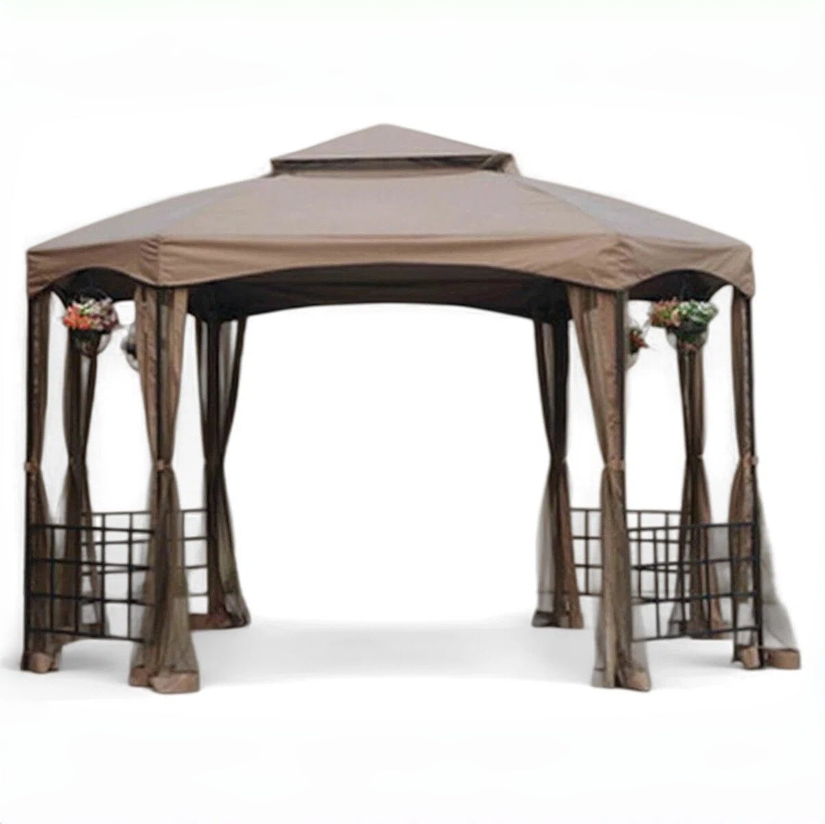 Khaki Replacement Canopy For Sienna Gazebo (10X12 Ft) L-GZ240PST-A Sold At BigLots