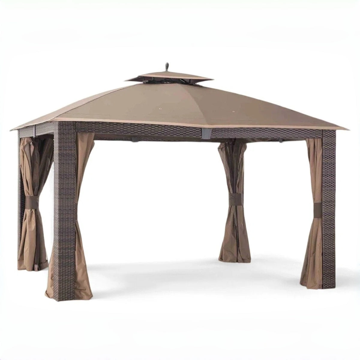 Dark Brown Replacement Canopy For Sonoma Resin Wicker Gazebo (10X12 Ft) L-GZ815PST-1 Sold At BigLots