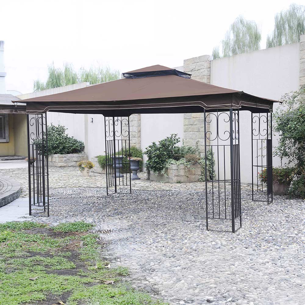 Light Brown Replacement Canopy For Regency II Gazebo (10x12 FT) L-GZ798PST Sold At OSJ
