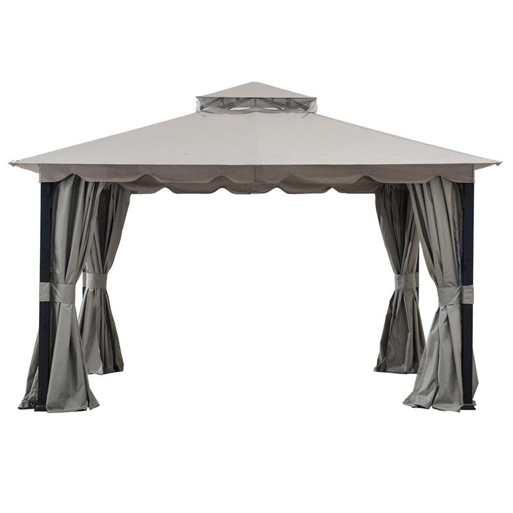 SUNJOY Light Grey  Replacement Canopy For Overhangs bain Gazebo (11X13 Ft) A101011410 Sold At SunNest.