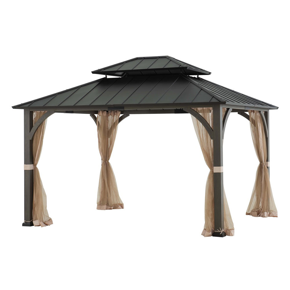 SUNJOY Light Tan  Replacement Mosquito Netting For Churchill Hard Top Gazebo (11X13 Ft) A102011930 Sold At BJ's.