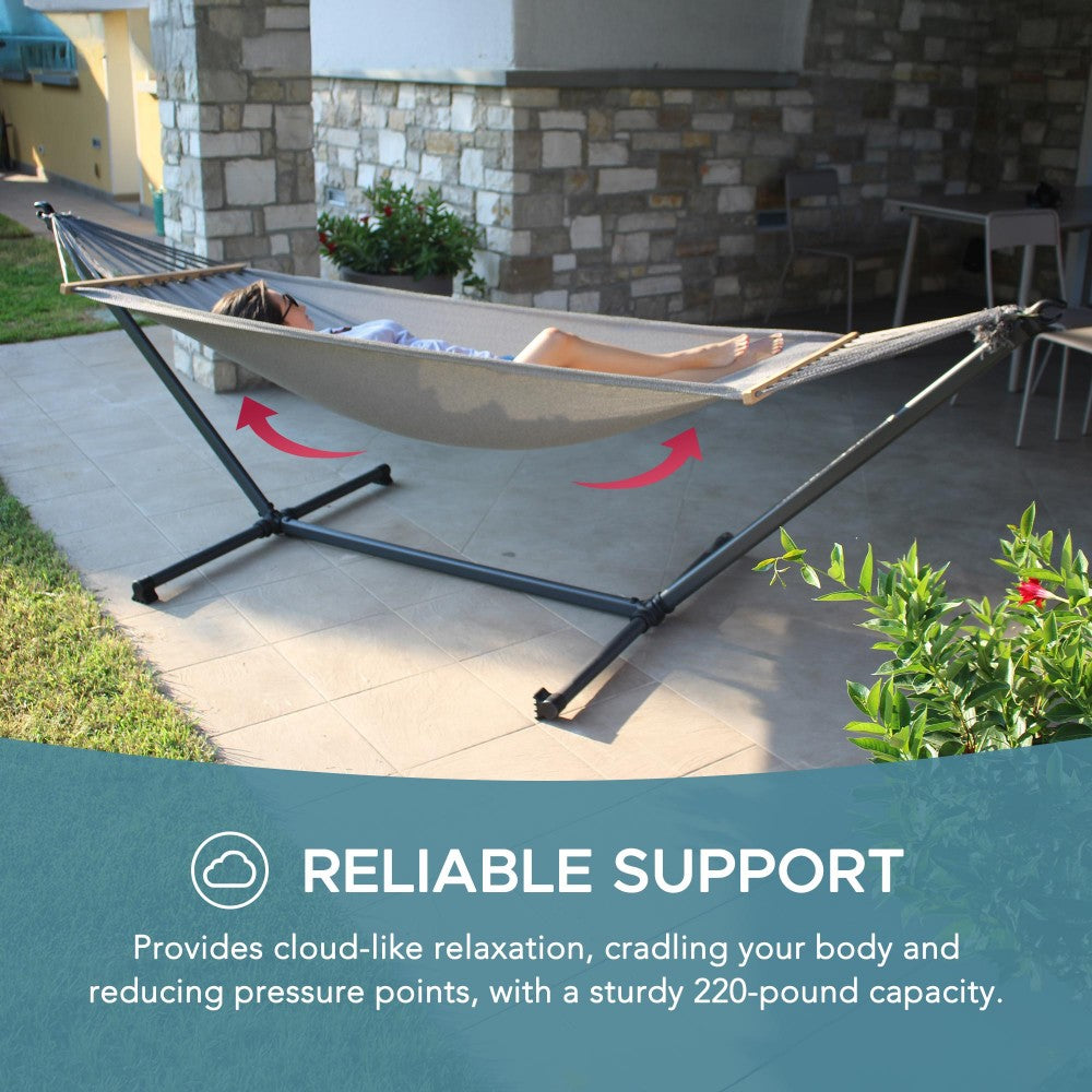 SUNJOY Portable Hammock with Stand for Outdoors 