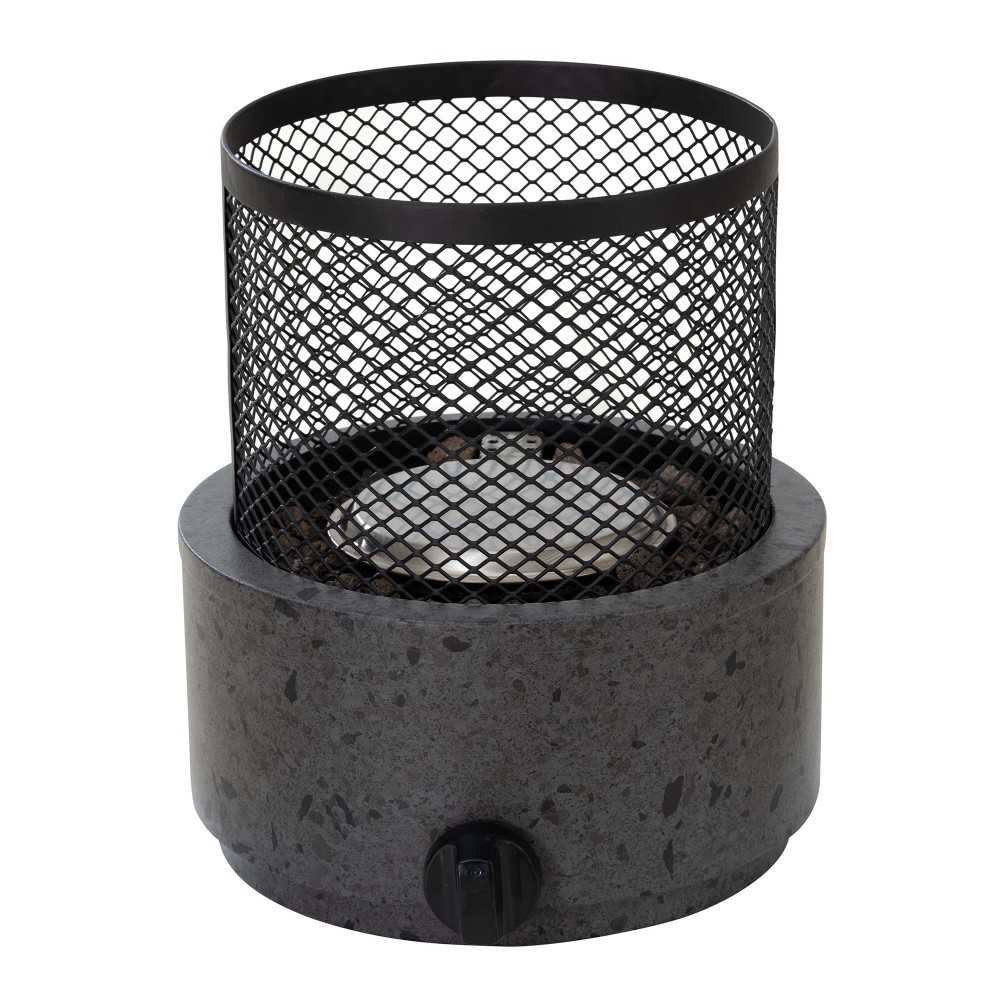 SUNJOY Smokeless Tabletop Fire Pit with Stainless Steel Burner and Two Adjustable Flames 