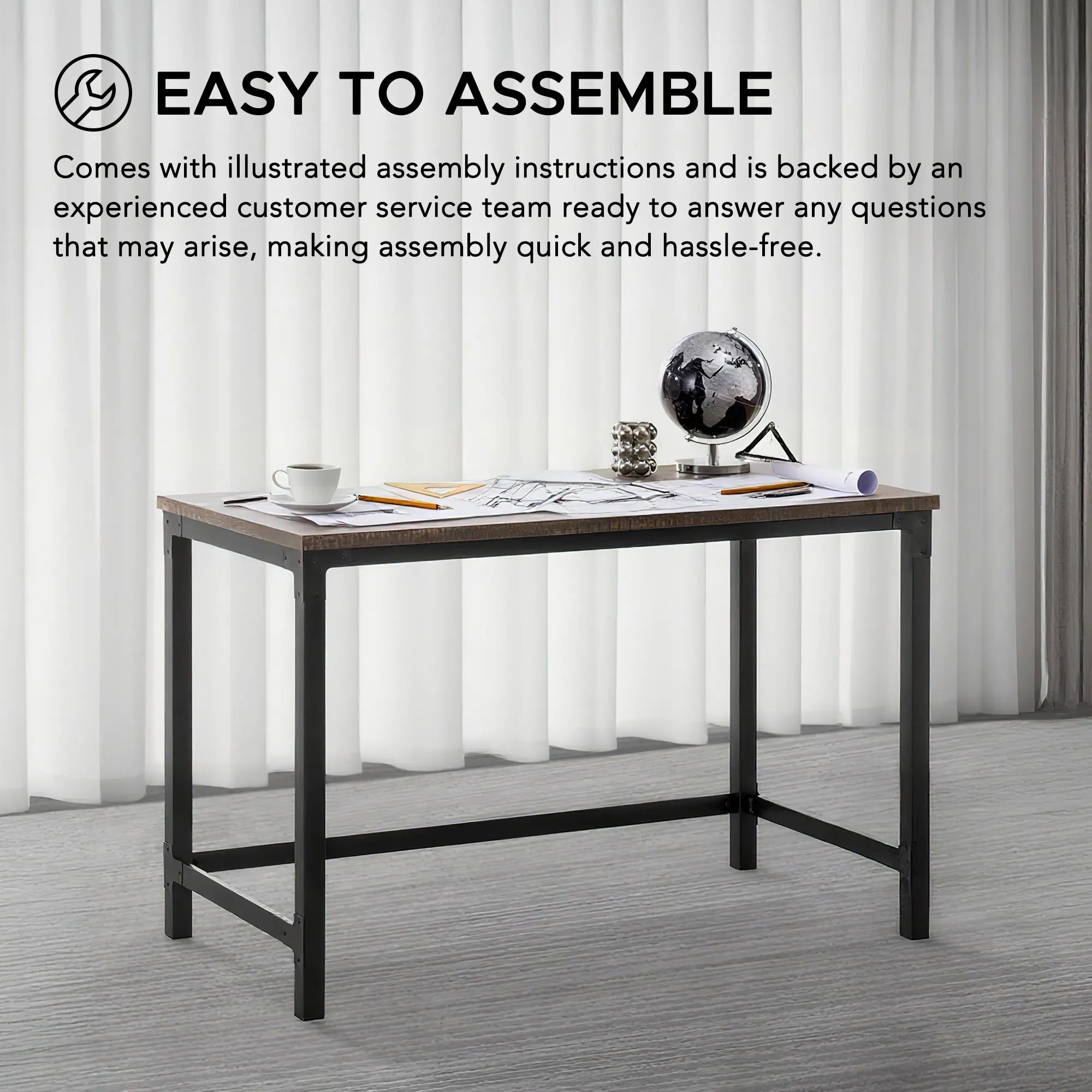 SUNJOY 48" Industrial Design Home Office Computer Desk