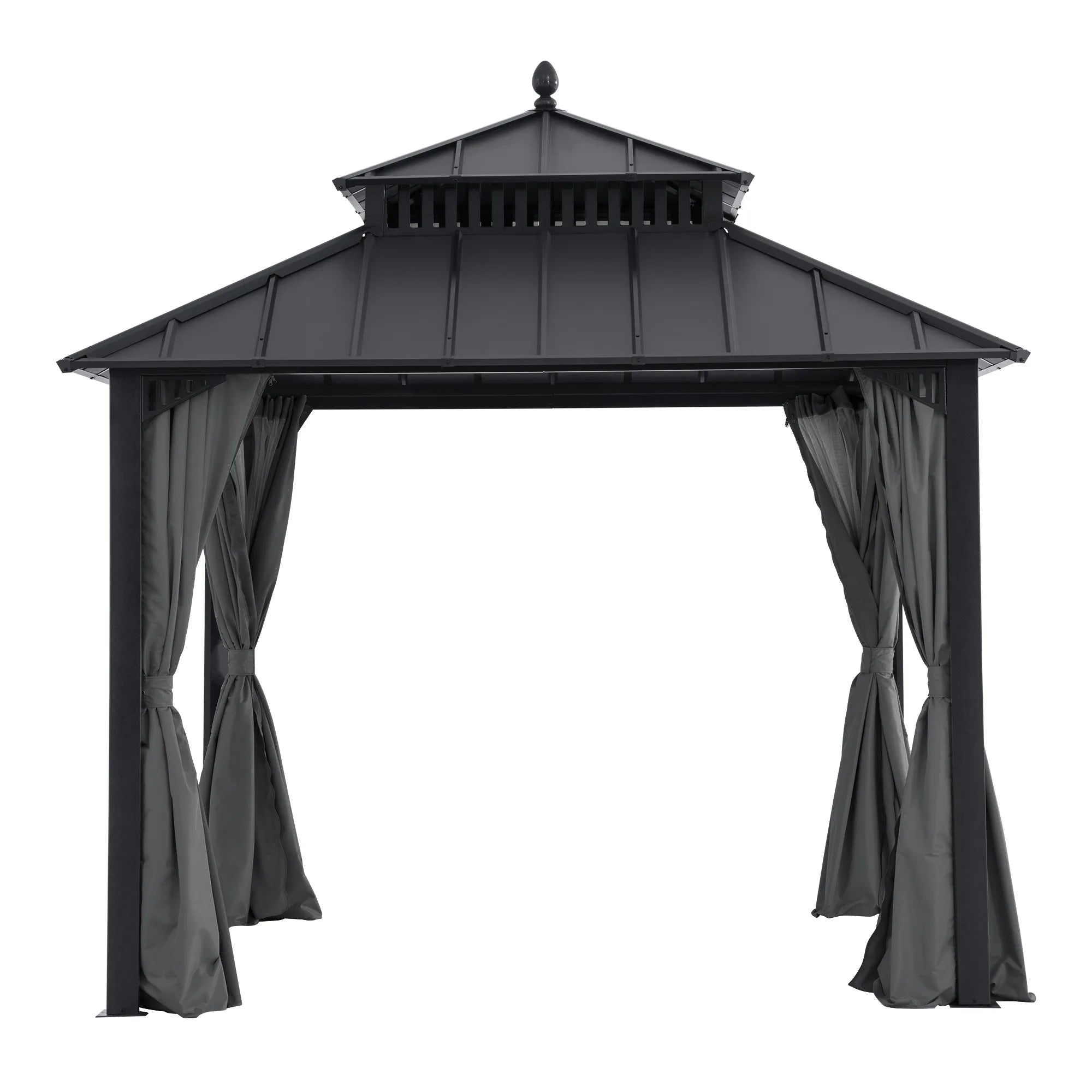 Kingston Aluminum Gazebo - Slate Gray, 10x10